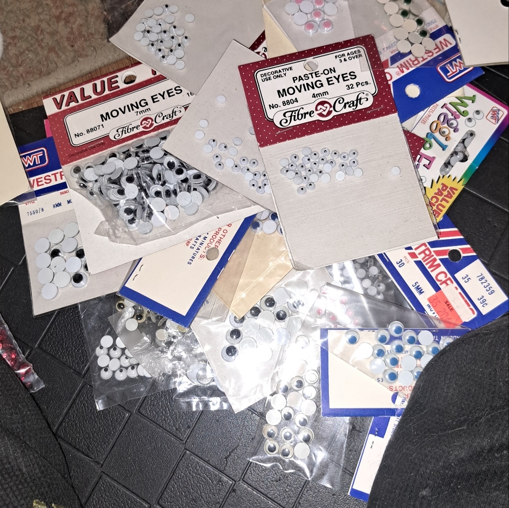 Crafting supply lot in a box of various